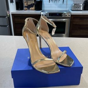 Stuart Weitzman Amelina 95 PYB MTN - Metallic Nappa NWT